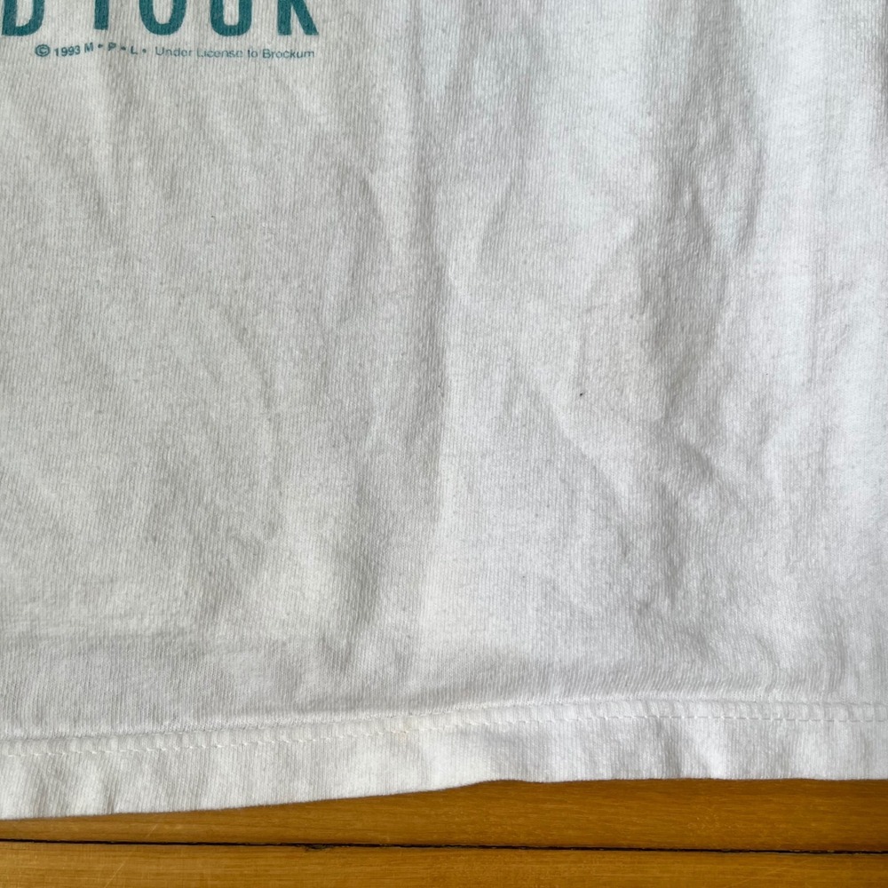 Vtg 1993 Paul McCartney The New World Tour T-Shirt White XL slightly faded white - Picture 6 of 12